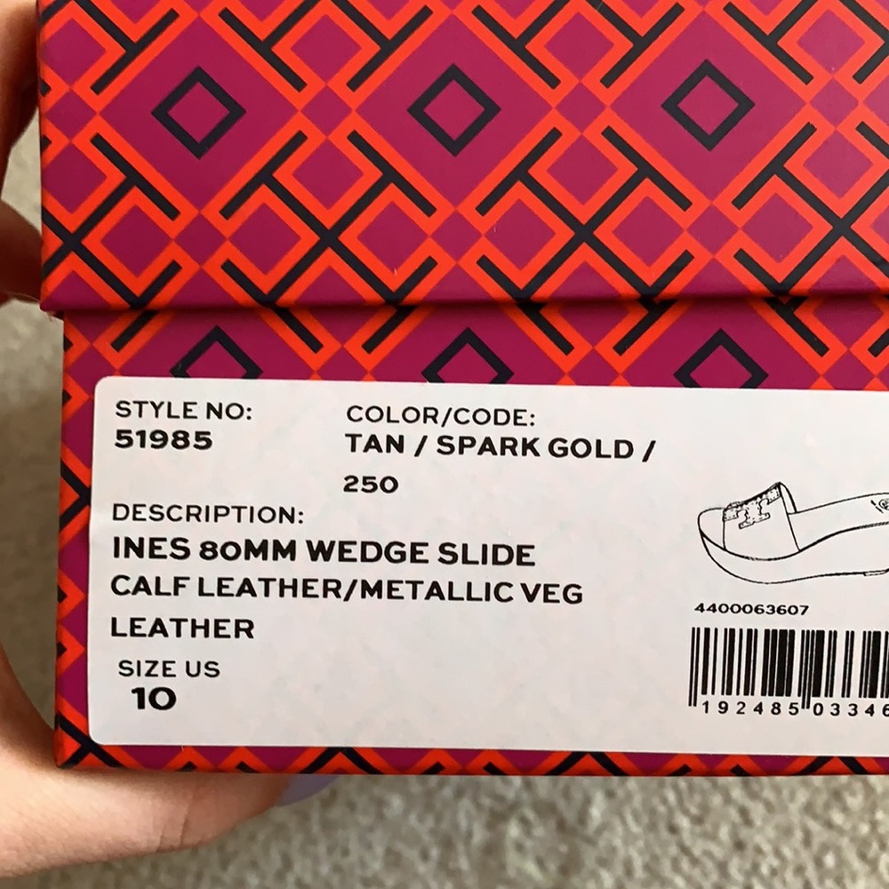 Tory Burch 80mm Ines Wedge Slide Sandal - Picture 7 of 9